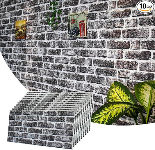 Dundee Deco 3D Wall Panels Faux Brick by DundeeDeco