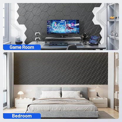 20 Pack Acoustic Panels with Self-Adhesive 12"X10"X0.4" Sound Proof Foam Panels - Image 7