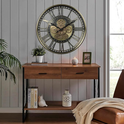 CLXEAST 21 Inch Large Moving Gears Wall Clock - Image 5