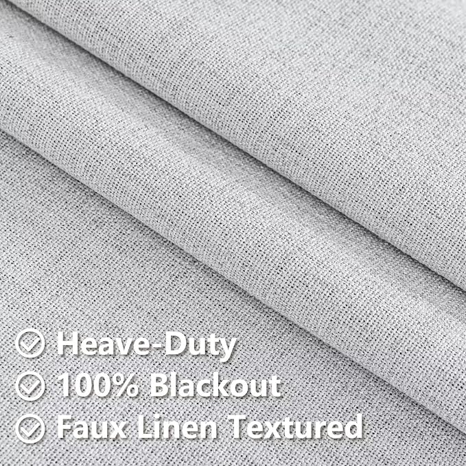 IGEMAEVE 100% Blackout Curtains 96 Inches Long - Image 5