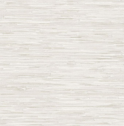 NuWallpaper by WallPops Cream Vinyl Grassweave Peel & Stick Wallpaper by NuWallpaper