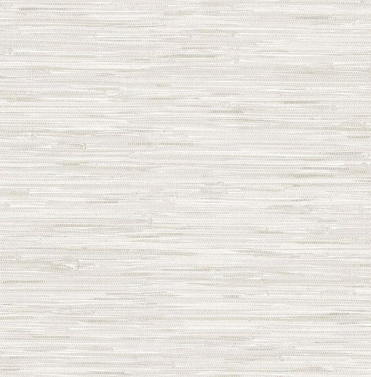 NuWallpaper by WallPops Cream Vinyl Grassweave Peel & Stick Wallpaper by NuWallpaper
