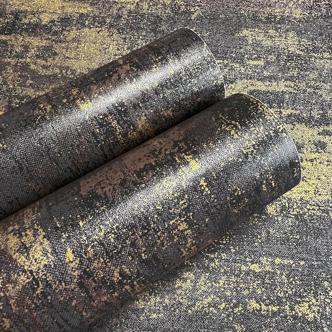 JiffDiff Vintage Metallic Peel and Stick Wallpaper Industrial Metallic Concrete - Image 9