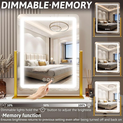 FENNIO Vanity Mirror with Lights 22 Inch- LED Lighted Makeup Mirror, Large - Image 3