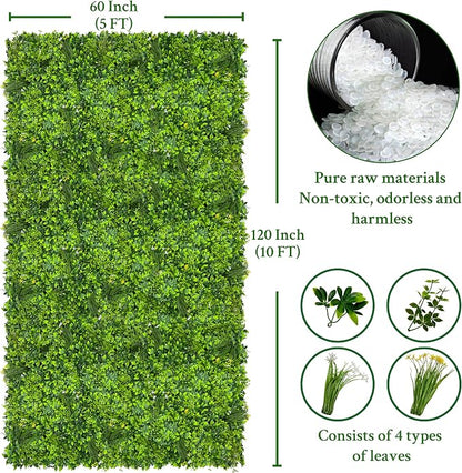 ODTORY Artificial Plant Wall Roll: 60 X 120 in UV-Anti Ivy Privacy Fence Screen - Image 2