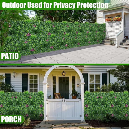 Artificial Grass Wall Roll Panels, UV-Anti Fake Greenery Plant Boxwood Panels - Image 7