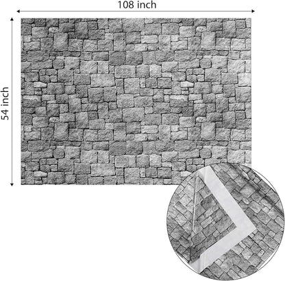 Chuangdi 2pcs 4.5 x 9 Feet Brick Wallpaper Peel and Stick Backdrop Tablecloth - Image 2
