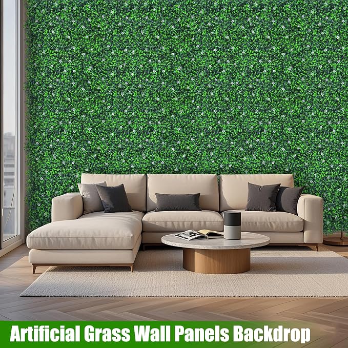 EverNture 48"x120" Grass Wall Panels, Artificial Grass Backdrop, Fake Greenery - Image 5