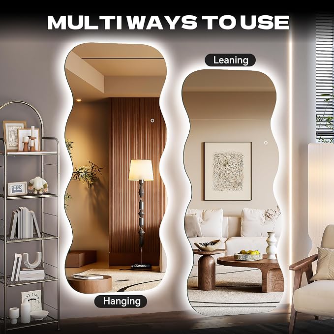 Hasipu Wavy Full Length Mirror - Image 8