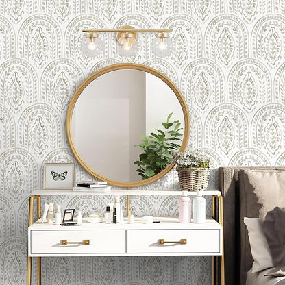 EeeComing Boho Peel and Stick Wallpaper Modern Wall Paper Peel and Stick - Image 7