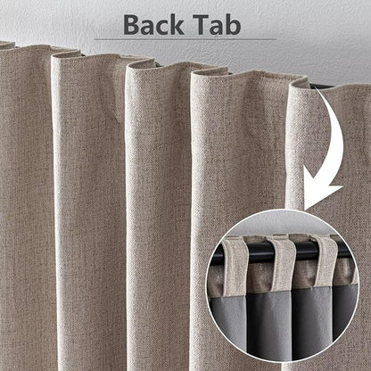 IGEMAEVE 100% Blackout Curtains 108 Inches Long - Image 3