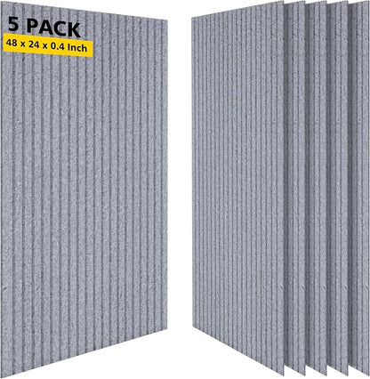Acoustic Panels, 5 Pack Sound Panels Noise Reducing by AUTORIFIC