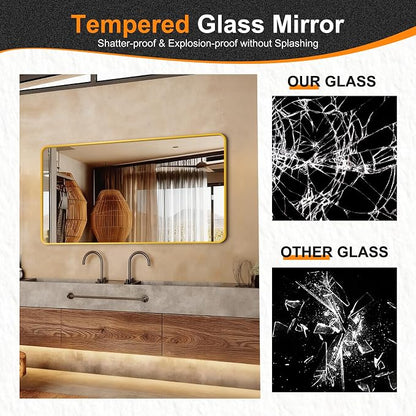Delma Bathroom Vanity Mirror, High-Definition Bathroom Mirror, Versatile - Image 7