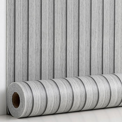 Haimin Wood Grain Slat Wall Panels Peel and Stick Faux Wood Thick Wallpaper by HaiminHomeDecorWallpaper