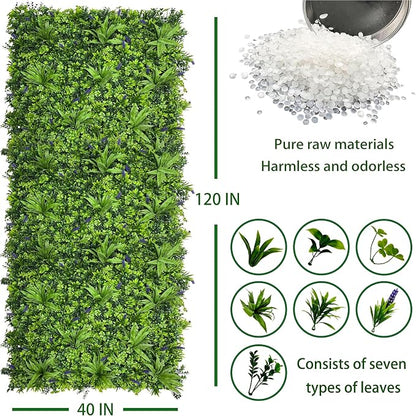 ODTORY Artificial Greenery Wall Roll: 40X120IN UV-Anti Ivy Privacy Fence Wall - Image 2
