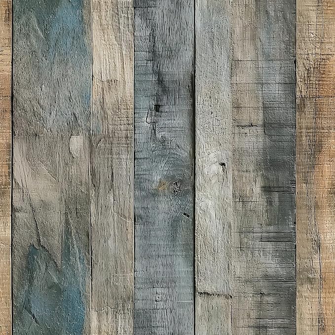 FLFK Grey Wood 16" x 256" Removable Wallpaper Peel and Stick by FLFK