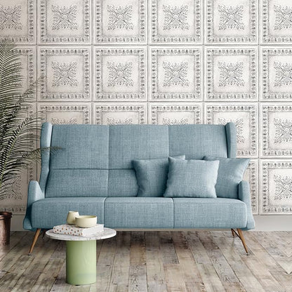 NuWallpaper NU2495 Reclaimed Tin Peel & Stick Wallpaper - Image 2