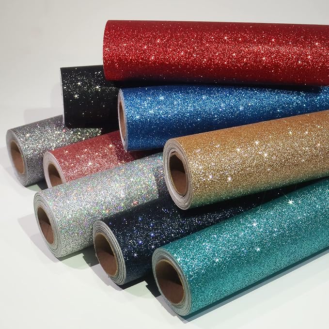 CRE8TIVE Charcoal Holographic Glitter Wallpaper Border Peel and Stick Wall - Image 7