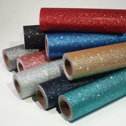 CRE8TIVE Champagne Gold Glitter Wallpaper Border Gold Peel and Stick Wallpaper - Image 7