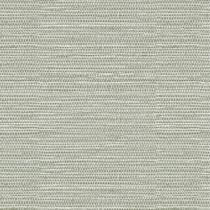 HueBurst Grasscloth Peel and Stick Wallpaper 17.3" x 60" Renter Friendly by HueBurst
