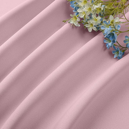 CUCRAF Light Pink Blackout Curtains 84 inch Length 2 Panels Set, Rod Pocket - Image 7