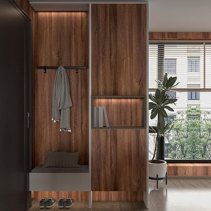 48x354 inch Large Walnut Wood Contact Paper Peel and Stick Wood Wallpaper - Image 4