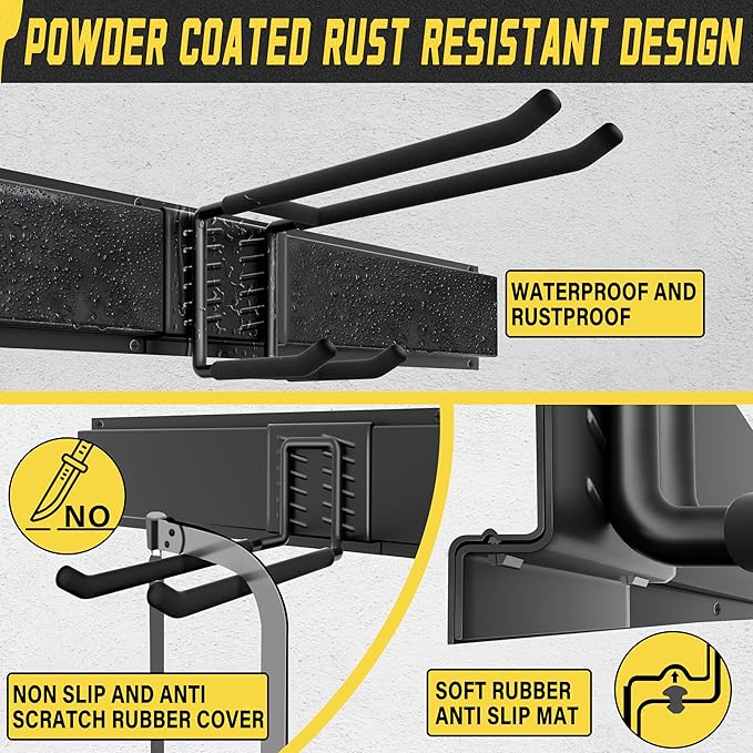 Garage Wall Organizer,15Pack Carries 675 lbs,Garden Tool Organizer 48in With Large Storage Space,Easy Assembly, Sturdy Design,for Efficient Tool Storage Garage Organization