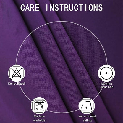 LEMOMO Blackout Curtains 66 x 95 inch/Purple Curtains Set of 2 Panels/Thermal - Image 4