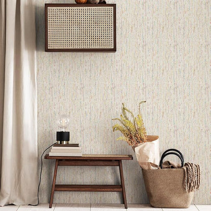 JiffDiff Woven Wallpaper Peel and Stick 17.3" x 800" Colorful Paint Grasscloth - Image 6