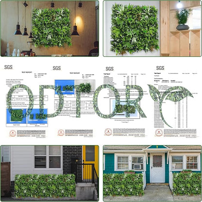 ODTORY Artificial Boxwood Topiary Hedges Panels: 20'' x 20'' 12P UV-Protected - Image 5