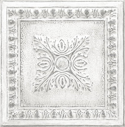 NuWallpaper NU2495 Reclaimed Tin Peel & Stick Wallpaper by NuWallpaper