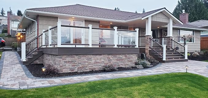 GenStone Faux Stacked Stone Panel 41" x 11.25" in Desert Sunrise Color - Image 4