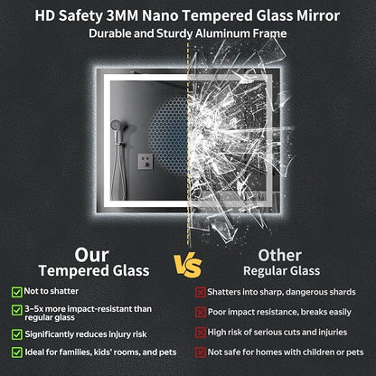48" x 32" LED Bathroom Mirror - Image 5