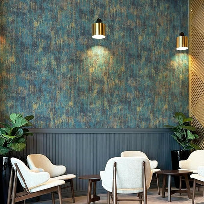 JiffDiff Vintage Metallic Peel and Stick Wallpaper Industrial Metallic Concrete - Image 2