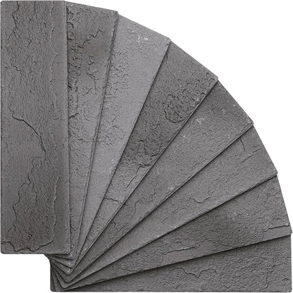 100 Vintage Grey Faux Brick Wall Tiles, 3D Thin Brick Veneers - Image 3