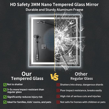 40"x40" LED Bathroom Mirror - Image 7