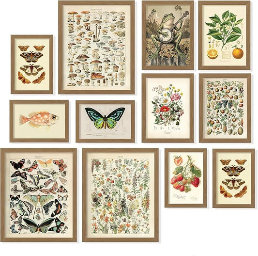 97 Decor 12 Pcs Cottagecore Wall Art Set by 97Decor