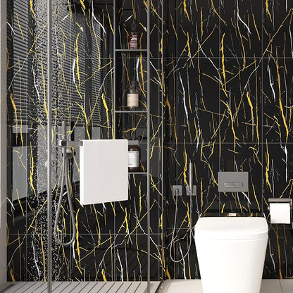 Haimin Wall Panels Peel and Stick 10 Pieces 23.6x11.8in Black Lightweight - Image 6