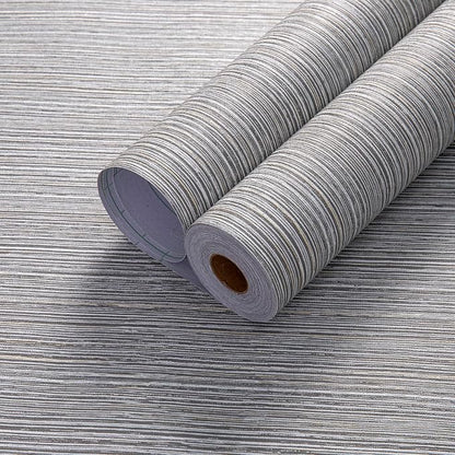 Haimin Grasscloth Wallpaper Textured 24in X 393in Fabric Contact Paper Brown - Image 8