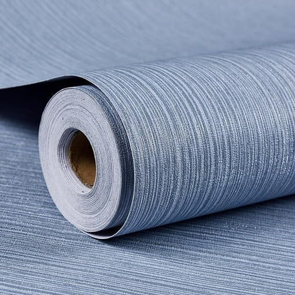 Haimin Grasscloth Wallpaper Textured 24in X 393in Fabric Contact Paper Grey - Image 9