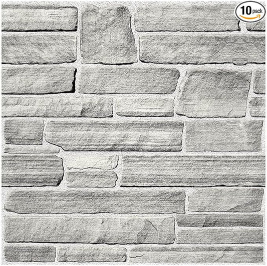 Commomy Peel and Stick Stone Wall Panels by CommomyDecor