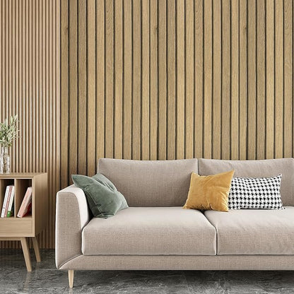 VEELIKE Slat Wood Contact Paper Wood Peel and Stick Wallpaper - Image 4