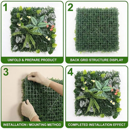 4 Pack 20"x20"Grass Wall Panels-Artificial Boxwood Panels - Image 4