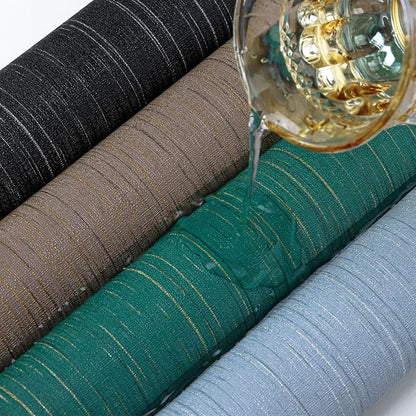Teal Grasscloth Peel and Stick Wallpaper Texture Contact Paper A Set of 15.7" X - Image 6