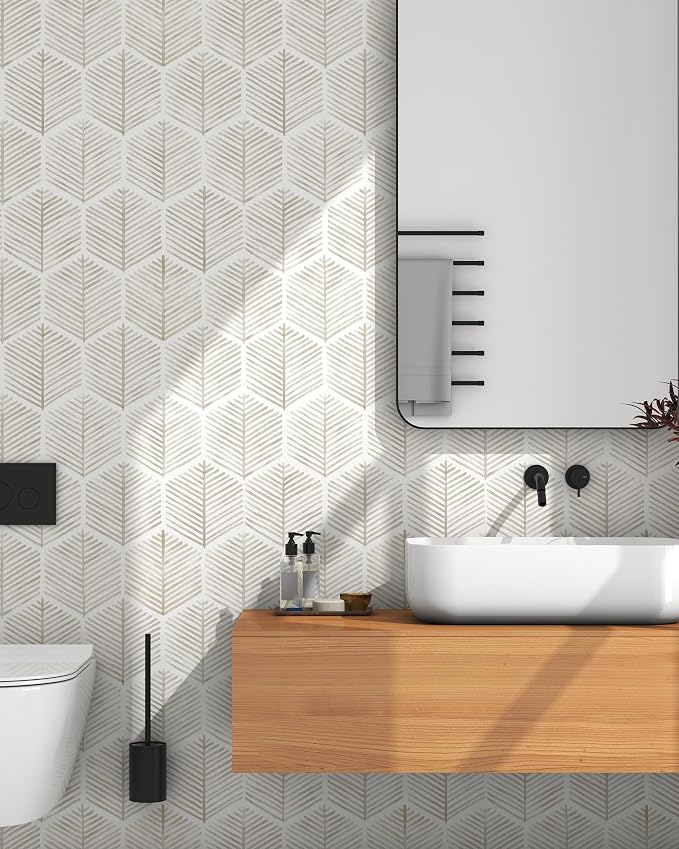 Modern Peel and Stick Wallpaper 17.3''×276'' Self Adhesive Wallpaper Boho - Image 2