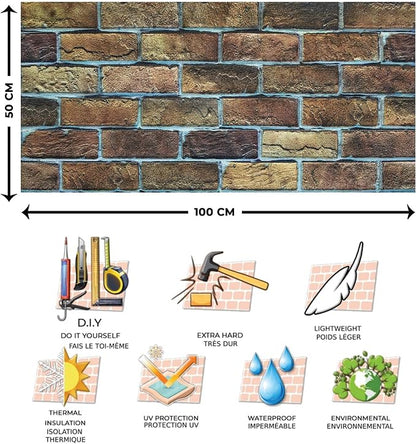 Dundee Deco 3D Wall Panels Faux Brick - Image 6