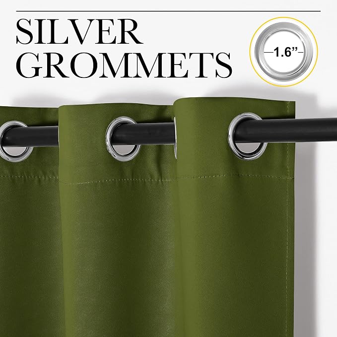 NICETOWN Patio Glass Door Christmas Panels, Privacy Panel Drapes - Image 3