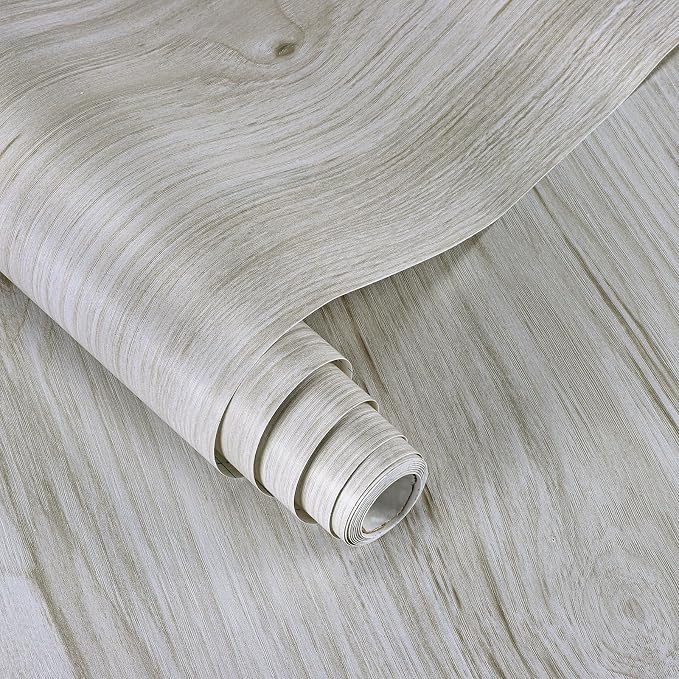 Vinjiasin Wood Peel and Stick Wallpaper Oak Light Wood Grain Contact Paper by Vinjiasin