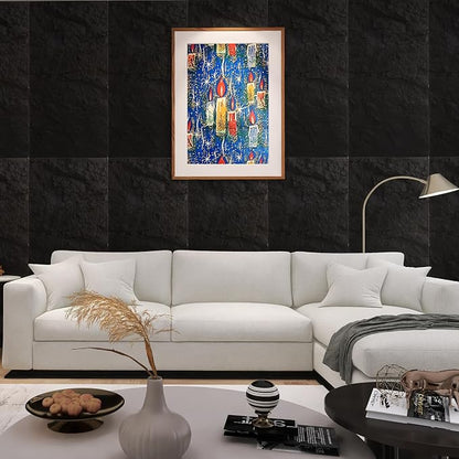 4-Pack 3D PU Stone Wall Panels for Interior Decor - Image 6
