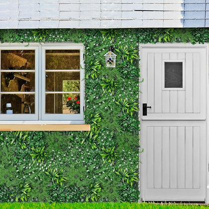 Grooy Grass Wall, Artificial Boxwood Panels 20"x20", Privacy Hedge Fence Screen - Image 6